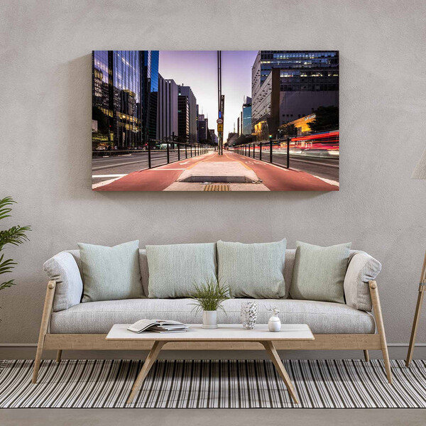 Quadro Decorativo Tela Canvas Urbanismo Av Paulista - 200x120