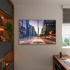Quadro Decorativo Tela Canvas Urbanismo Av Paulista Com Moldu