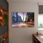 Quadro Decorativo Tela Canvas Urbanismo Av Paulista Com Moldu
