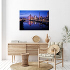 Quadro Decorativo Tela Canvas Urbanismo Blue City - 150x100 Cm