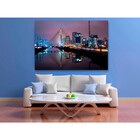 Quadro Decorativo Tela Canvas Urbanismo Monumentos Noite Em S