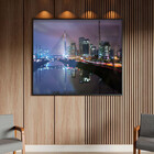 Quadro Decorativo Tela Canvas Urbanismo Monumentos Noite Em S