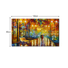 Quadro Decorativo Tela Em Lona Casal Na Praça 100x60cm