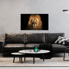 Quadro Decorativo Tela Em Lona Leão Africano 60x40cm