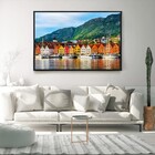 Quadro Decorativo Tela Horizontal Bergen-noruega Com Moldura