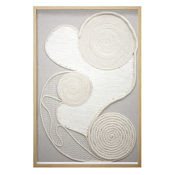 Quadro Decorativo Tela Linhas Multicolorido sem Vidro 90x60cm Arte Própria