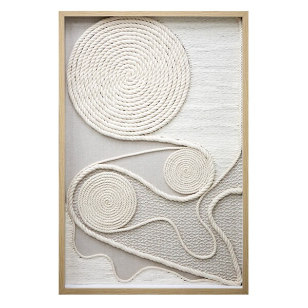 Quadro Decorativo Tela Linhas II Multicolorido sem Vidro 90x60cm Arte Própria