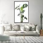 Quadro Decorativo Tela Vertical Costela De Adão Com Moldura E