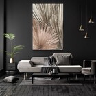 Quadro Decorativo Tela Vertical Folha Seca Sem Moldura E Sem