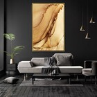 Quadro Decorativo Tela Vertical Golden Com Moldura E Sem Vidr