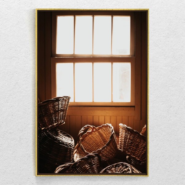 Quadro Decorativo Tela Vertical Janela Com Moldura E Sem Vidr