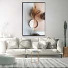 Quadro Decorativo Tela Vertical Painel Semantico Com Moldura