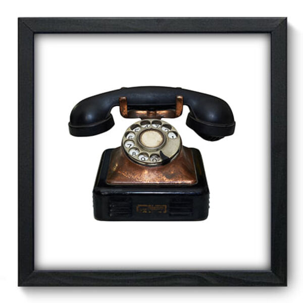 Quadro Decorativo - Telefone - 33cm X 33cm - 003qnvbp