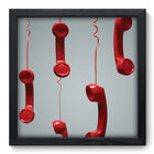 Quadro Decorativo - Telefone - 33cm X 33cm - 142qddp