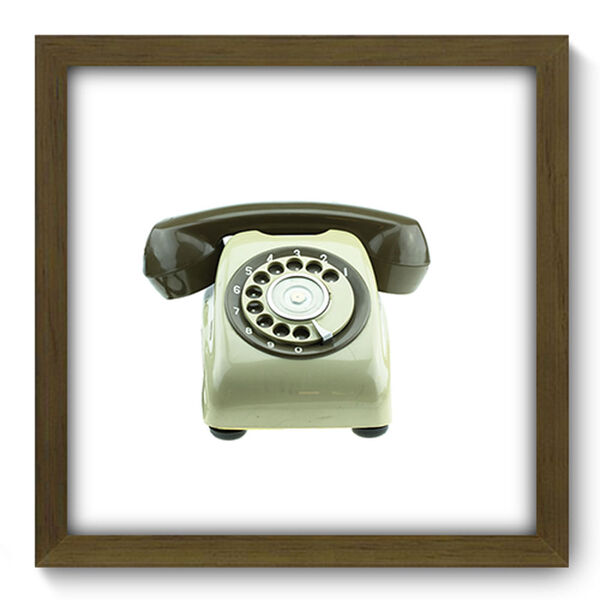 Quadro Decorativo - Telefone Antigo - 33cm X 33cm - 138qdvm