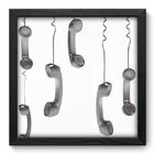 Quadro Decorativo - Telefones - 33cm X 33cm - 004qnvbp