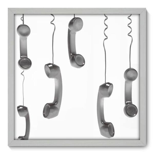 Quadro Decorativo - Telefones - 50cm X 50cm - 004qnvcb