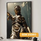 Quadro Decorativo Temático Direito Balança Da Justiça Com 2 T