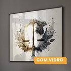 Quadro Decorativo Temático Direito Com 1 Tela Para Escritório
