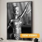 Quadro Decorativo Temático Direito Deusa Da Justiça Com 3 Tel