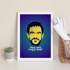 Quadro Decorativo Temos Nosso Próprio Tempo 45x34cm Moldura:m