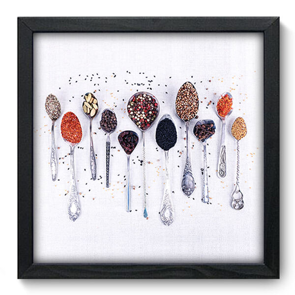Quadro Decorativo - Temperos - 33cm X 33cm - 102qdcp