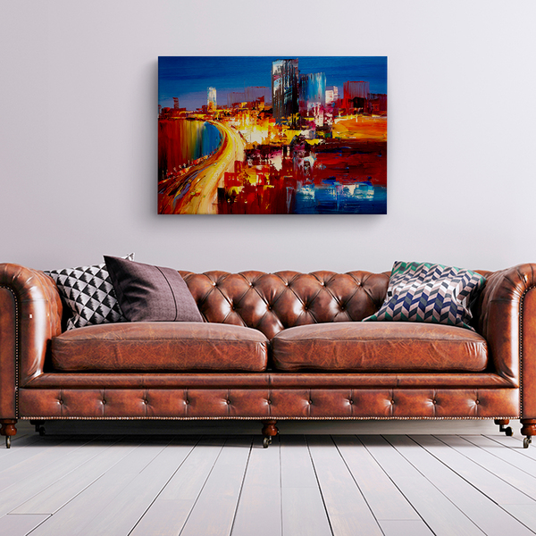 Quadro Decorativo Tendenci Abstração Urbana 100x70