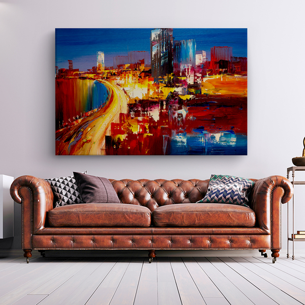 Quadro Decorativo Tendenci Abstração Urbana 180x120