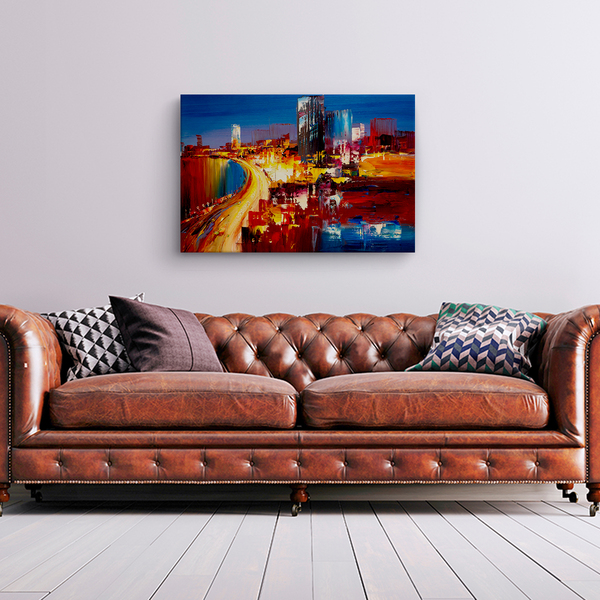 Quadro Decorativo Tendenci Abstração Urbana 90x60