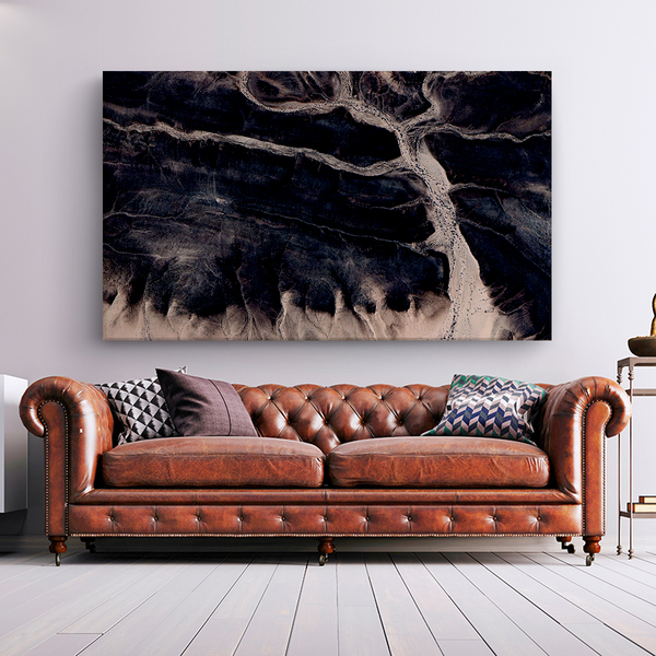 Quadro Decorativo Tendenci Abstract Black Wood 200x120