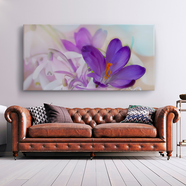 Quadro Decorativo Tendenci Abstract Crocus 200x100