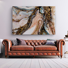 Quadro Decorativo Tendenci Abstrato Gold 180x120