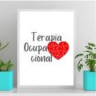 Quadro Decorativo Terapia Ocupacional 45x34cm - Com Vidro Mol
