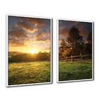 Quadro Decorativo Textura Cx Alta 2un 40x60 Campo Ensolarado