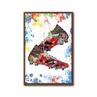 Quadro Decorativo Textura Cx Alta Chuteira Grafite 1x 40x60 -
