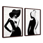 Quadro Decorativo Textura Cx Alta Estilo Mulher 2 Un 40x60  -