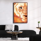 Quadro Decorativo Textura Cx Alta Leoa Cores 1 Pç 40x60  - Le