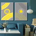 Quadro Decorativo Textura Cx Alta Reflexo Abstrato 2un 40x60