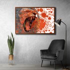 Quadro Decorativo Textura Cx Alta Rugido Leão 1 Pç 40x60  - M