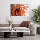 Quadro Decorativo Textura Cx Alta Rugido Leão 1 Pç 40x60  - M