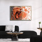 Quadro Decorativo Textura Cx Alta Rugido Leão 1 Pç 40x60  - M