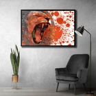 Quadro Decorativo Textura Cx Alta Rugido Leão 1 Pç 40x60  - M