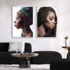 Quadro Decorativo Textura Cxalta Estilo Perfil Belo 2u 40x60