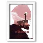 Quadro Decorativo The Walking Dead Zumbi Silhueta 20x30cm