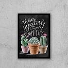 Quadro Decorativo There's Beauty In Simplicity - Cactos 45x34