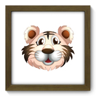 Quadro Decorativo - Tigre - 22cm X 22cm - 042qdbm