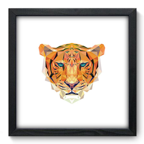 Quadro Decorativo - Tigre - 33cm X 33cm - 235qdsp