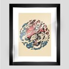 Quadro Decorativo Tigre De Tora, Moldura Com Vidro Fine Art