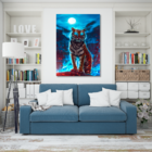 Quadro Decorativo Tigre Reluzente