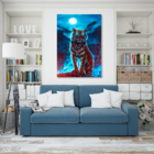Quadro Decorativo Tigre Reluzente